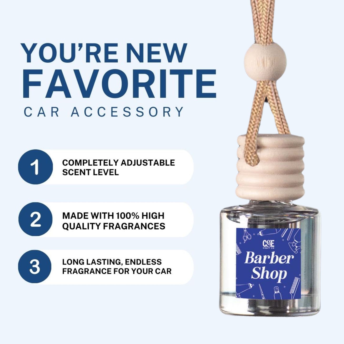 Bourbon Vanilla Scented Car Freshener