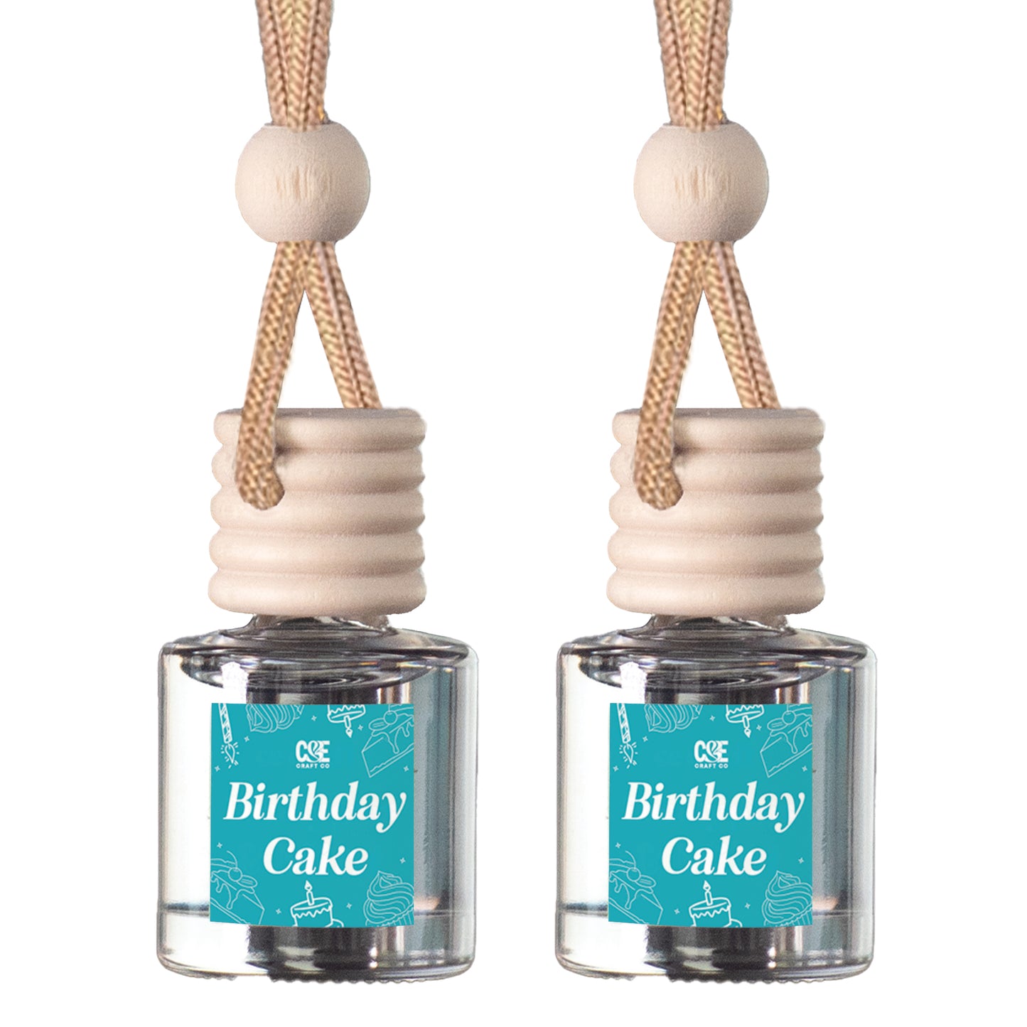 Scented Car Freshener 2 Pack - Long-lasting Fragrance
