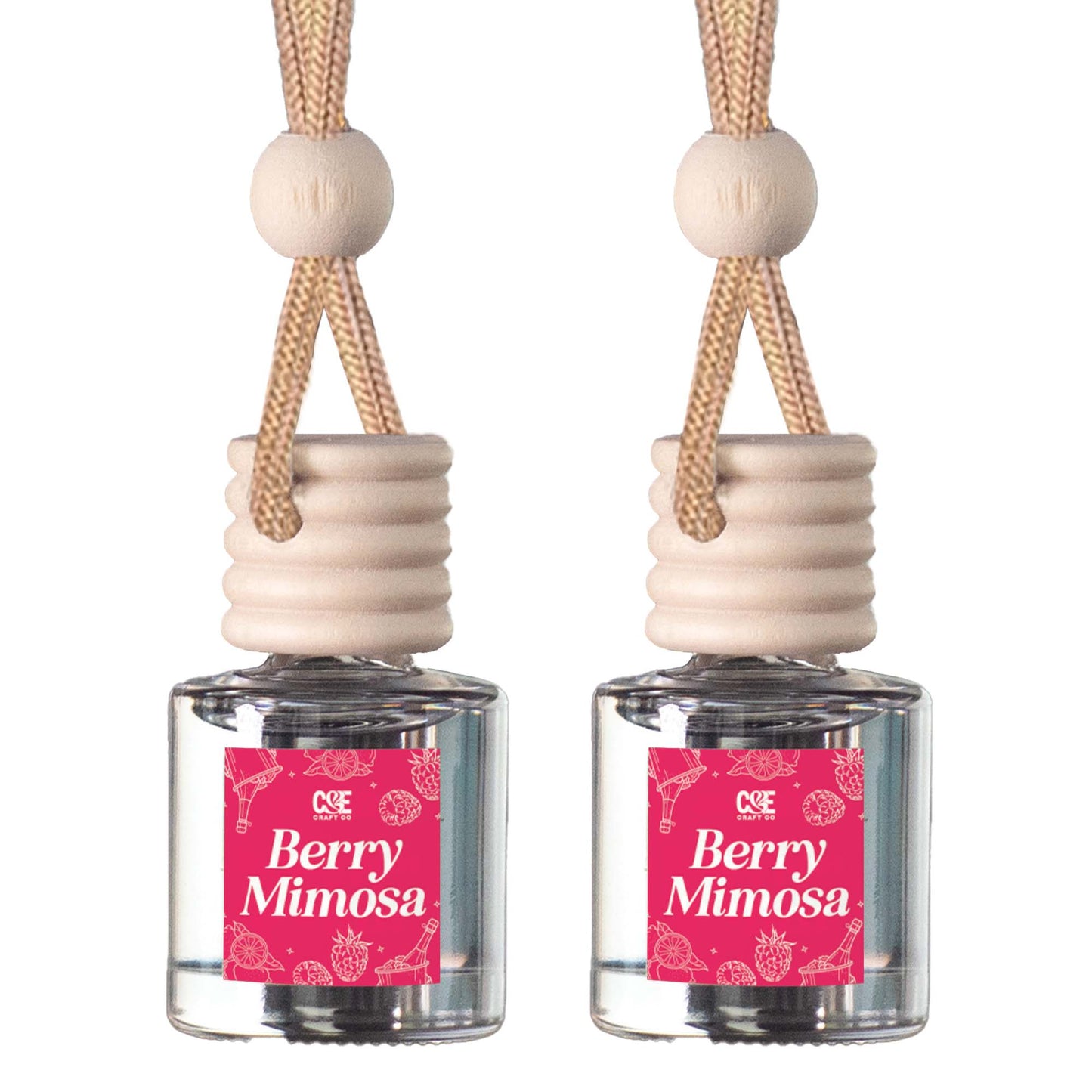 Scented Car Freshener 2 Pack - Long-lasting Fragrance
