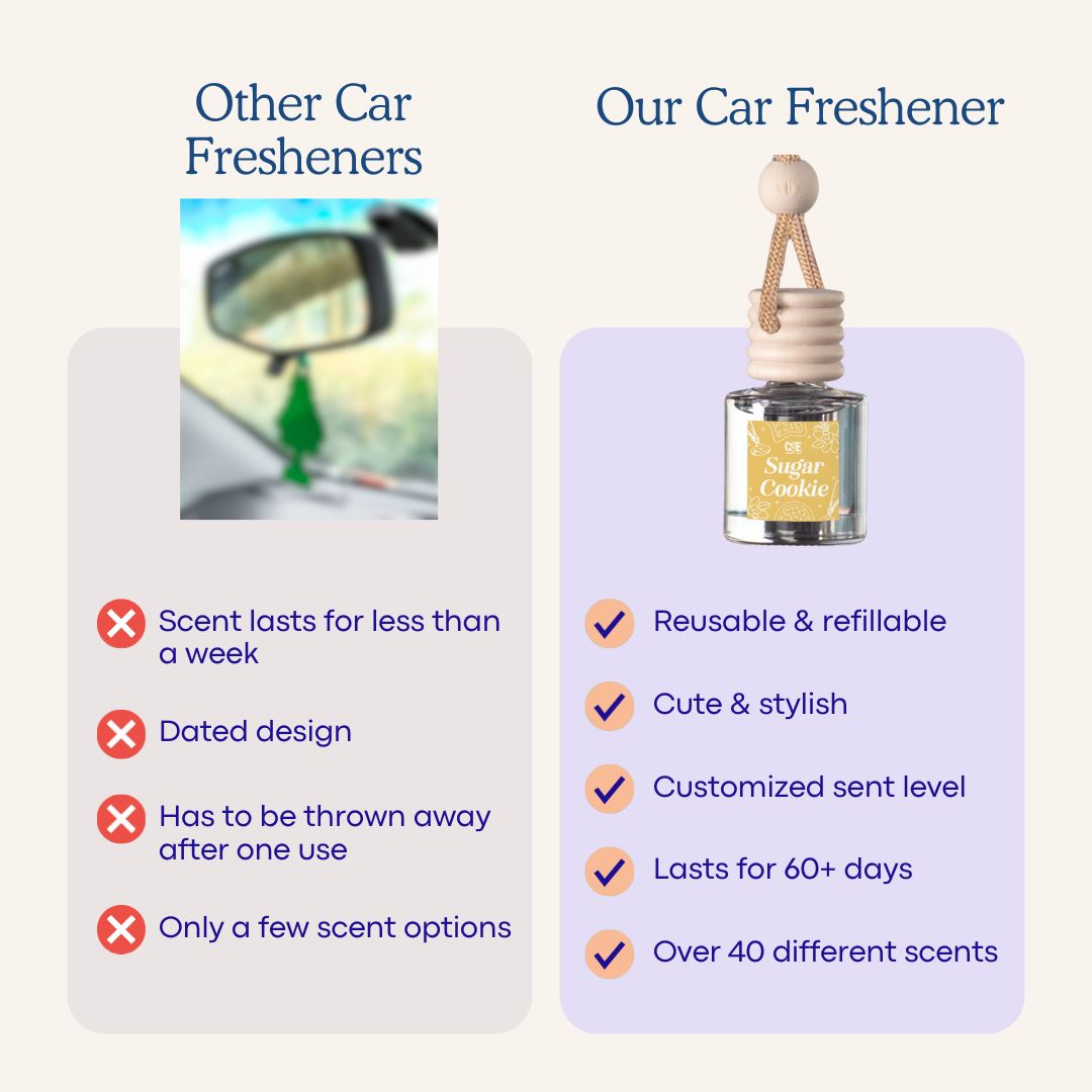 Apple + Mahogany Scented Car Freshener