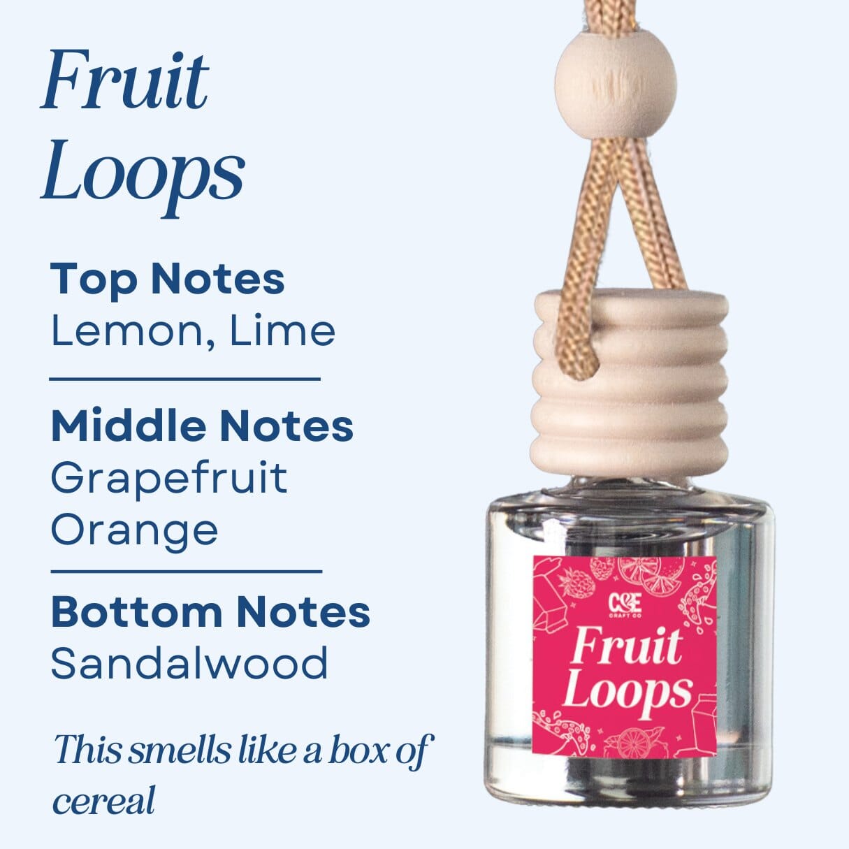 Fruit Loops Scented Car Freshener Vehicle Air Fresheners CE Craft