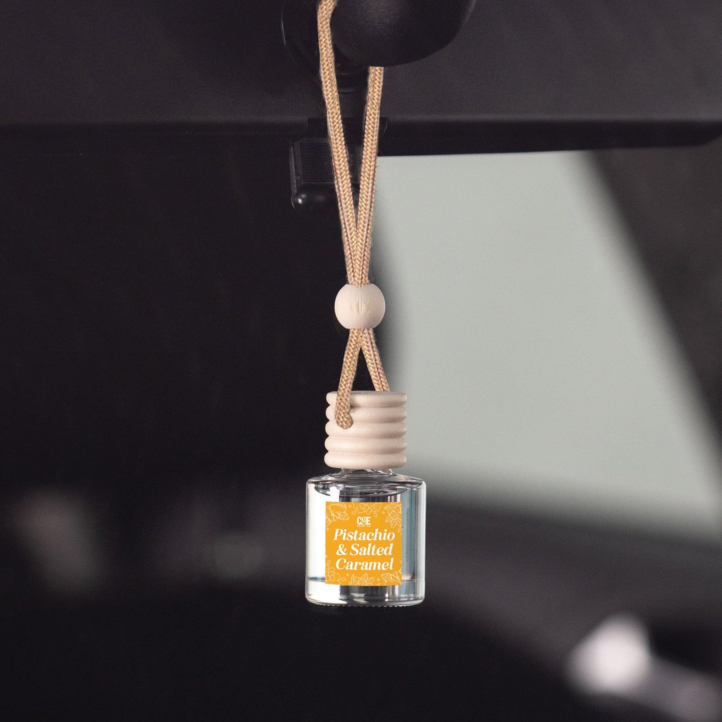 Pistachio & Salted Caramel Scented Car Freshener Vehicle Air Fresheners CE Craft