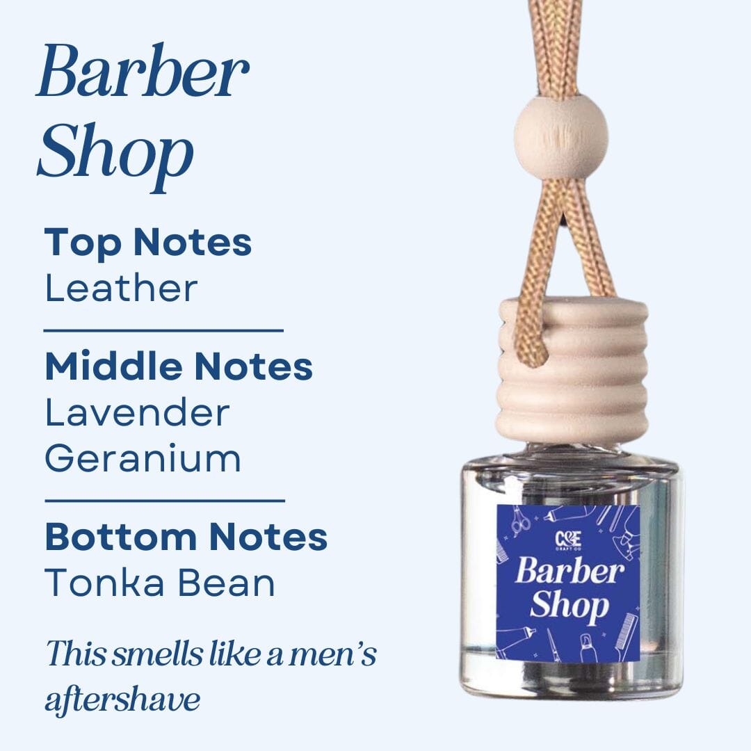 Scented Car Air Freshener Vehicle Air Fresheners CANDECraftCo Barber Shop