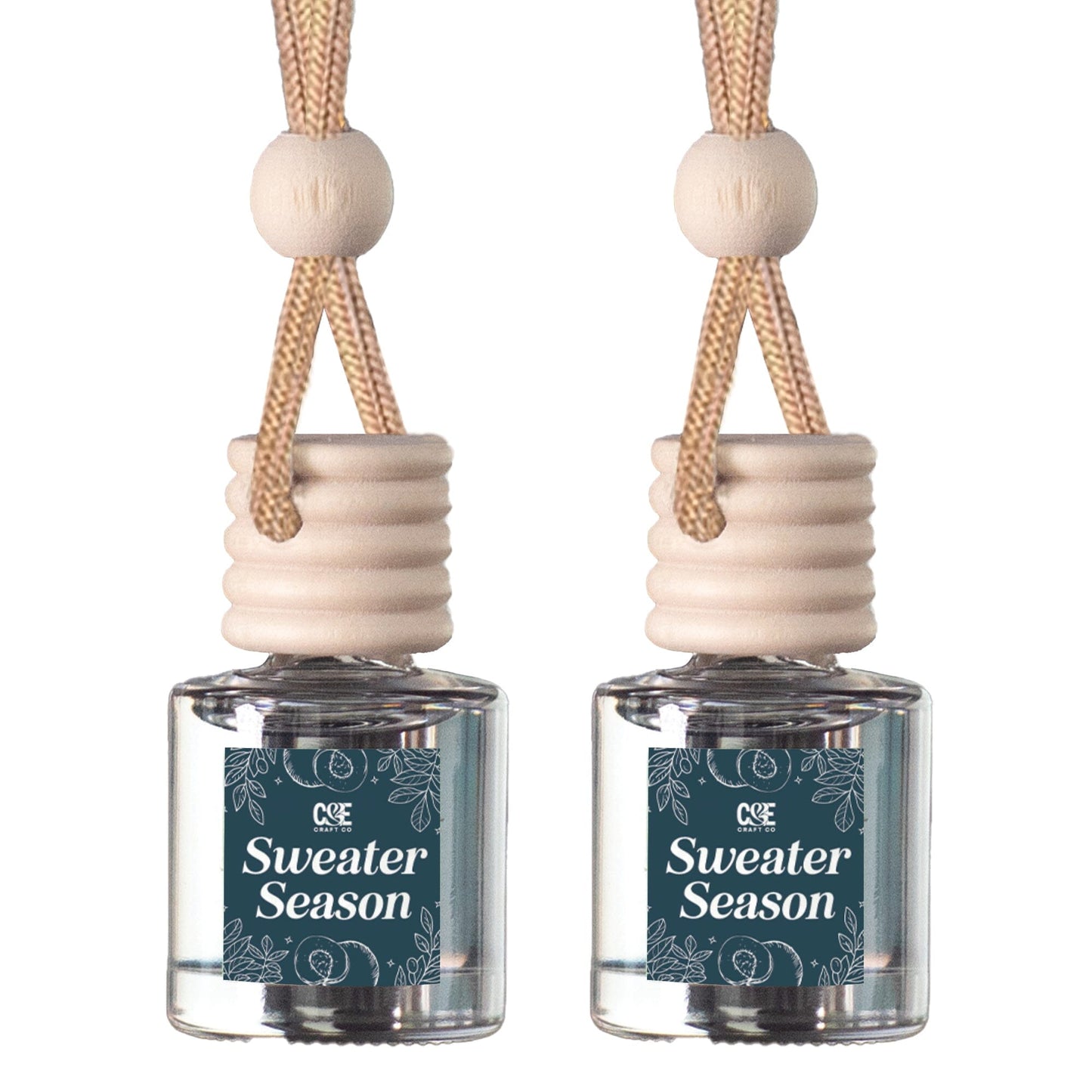 Scented Car Freshener 2 Pack C & E Craft Co Sweater Season