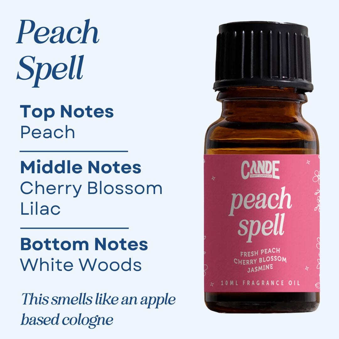 Scented Premium Fragrance Oil C & E Craft Co Peach Spell