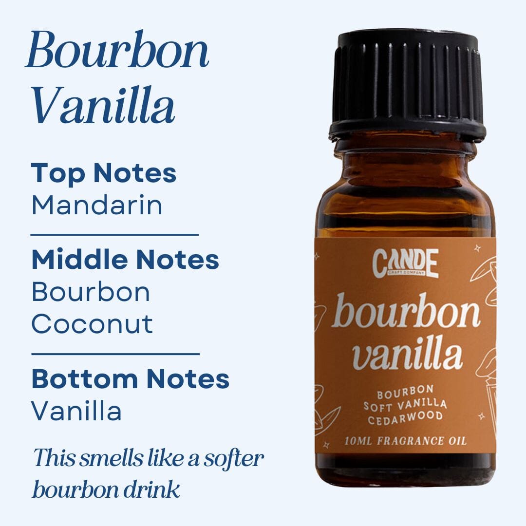 Scented Premium Fragrance Oil C & E Craft Co Bourbon Vanilla