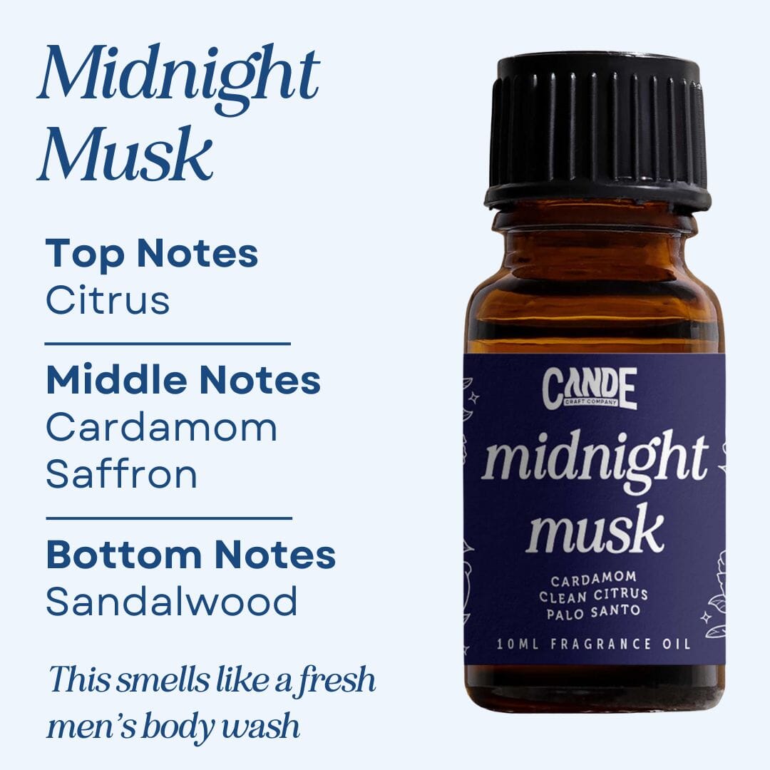 Scented Premium Fragrance Oil C & E Craft Co Midnight Musk