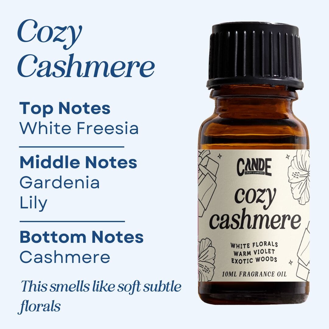 Scented Premium Fragrance Oil C & E Craft Co Cozy Cashmere