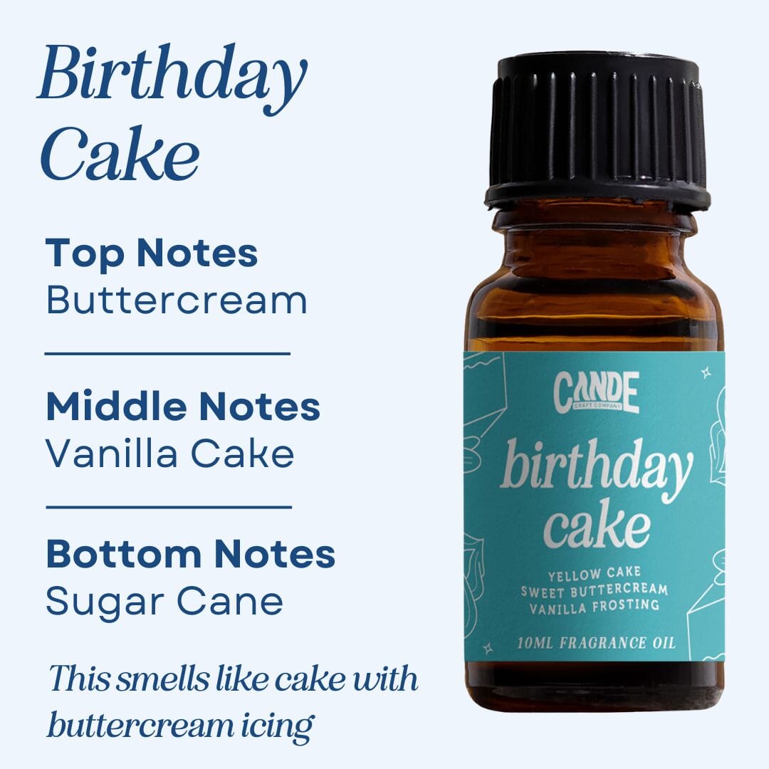 Scented Premium Fragrance Oil C & E Craft Co Birthday Cake