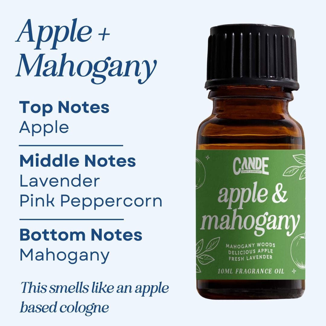 Scented Premium Fragrance Oil C & E Craft Co Apple + Mahogany