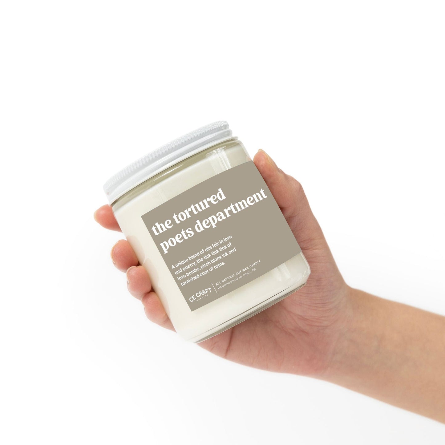 Tortured Poets Department Scented Candle Candles CE Craft