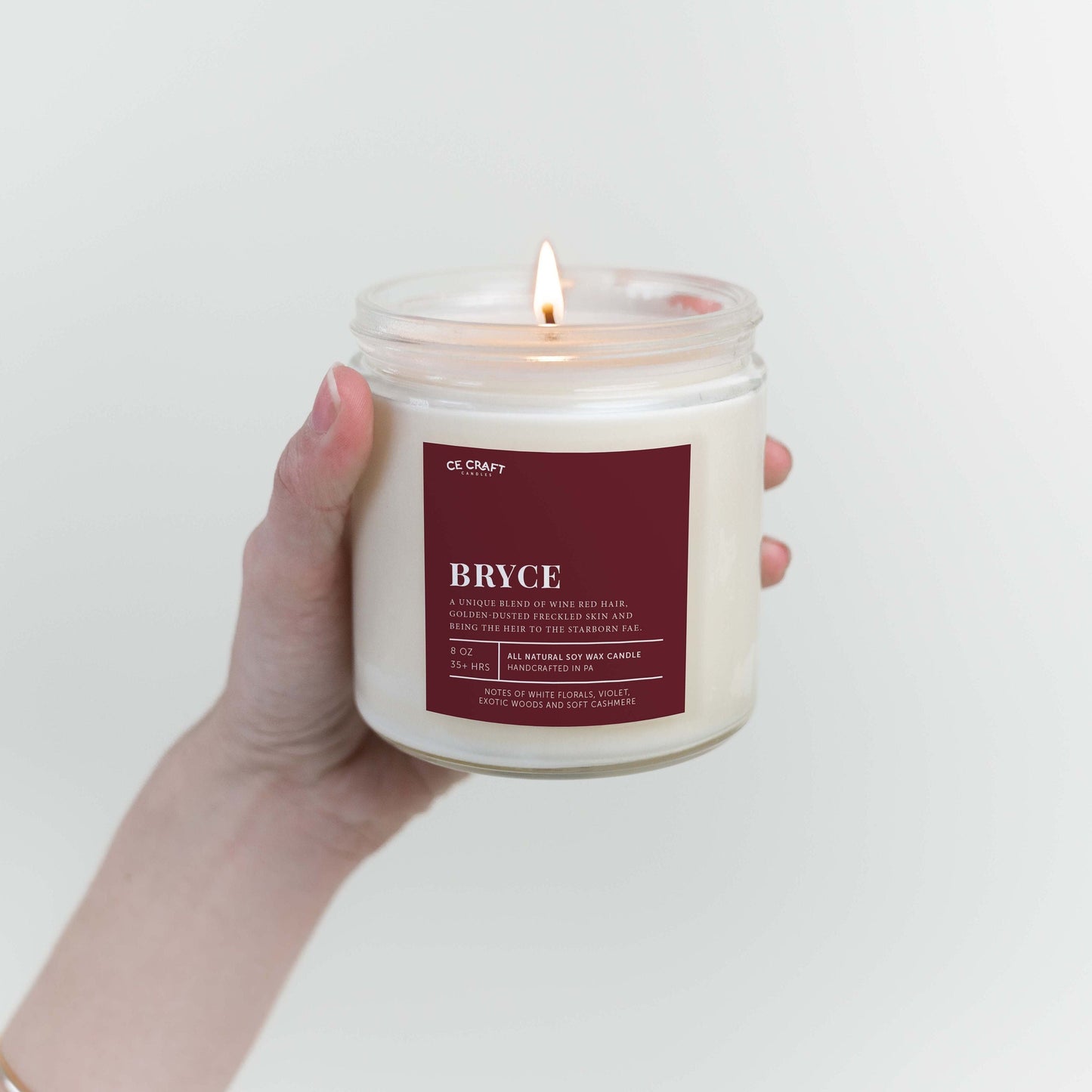 Bryce Scented Soy Wax Candle C & E Craft Co