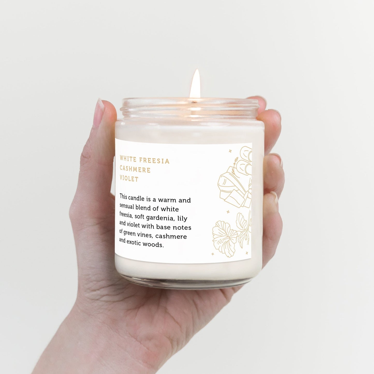 Cashmere + Vanilla Scented Candle Candles CE Craft
