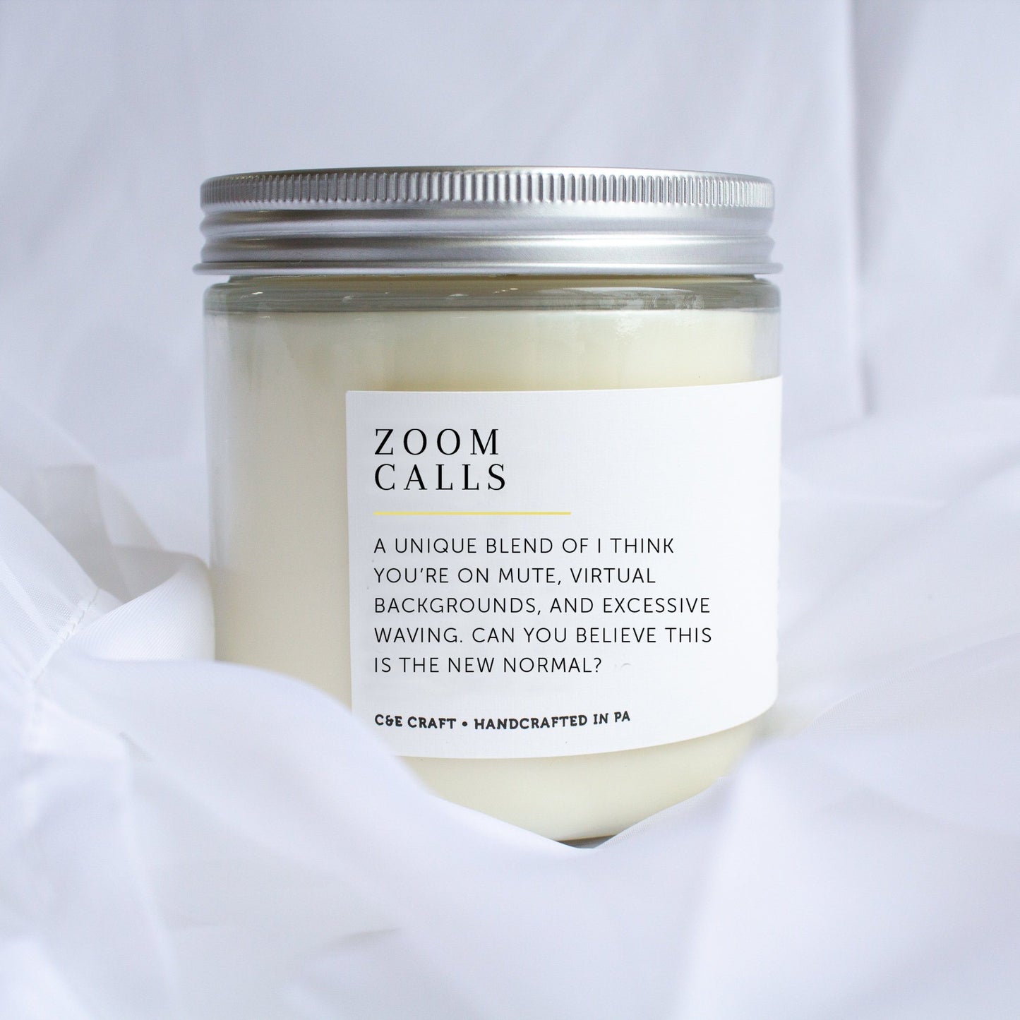C&E - Zoom Calls Soy Wax Candle - Scented Candle - Gift for Her C & E Craft Co
