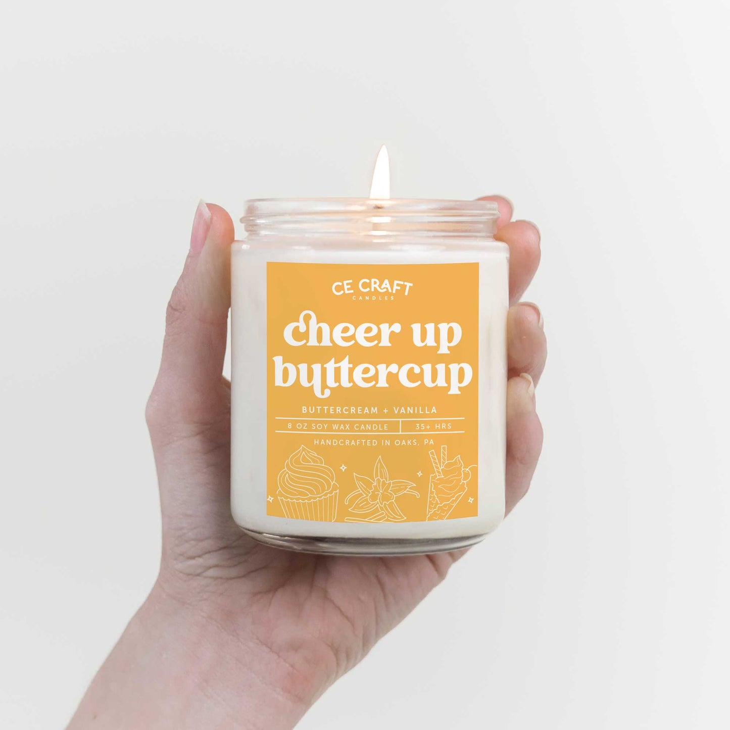 Cheer Up Buttercup Candle Candle CE Craft
