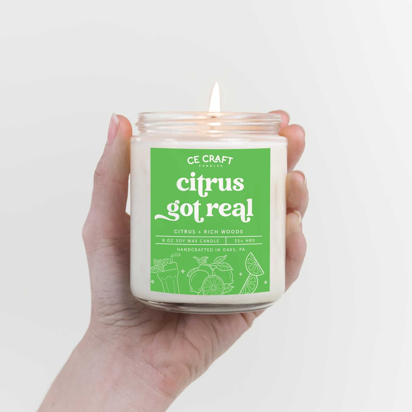 Citrus Got Real Scented Candle Candles CE Craft
