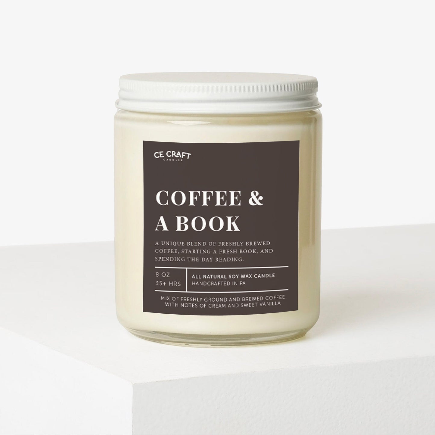 Coffee and A Book Scented Candle Candle CE Craft