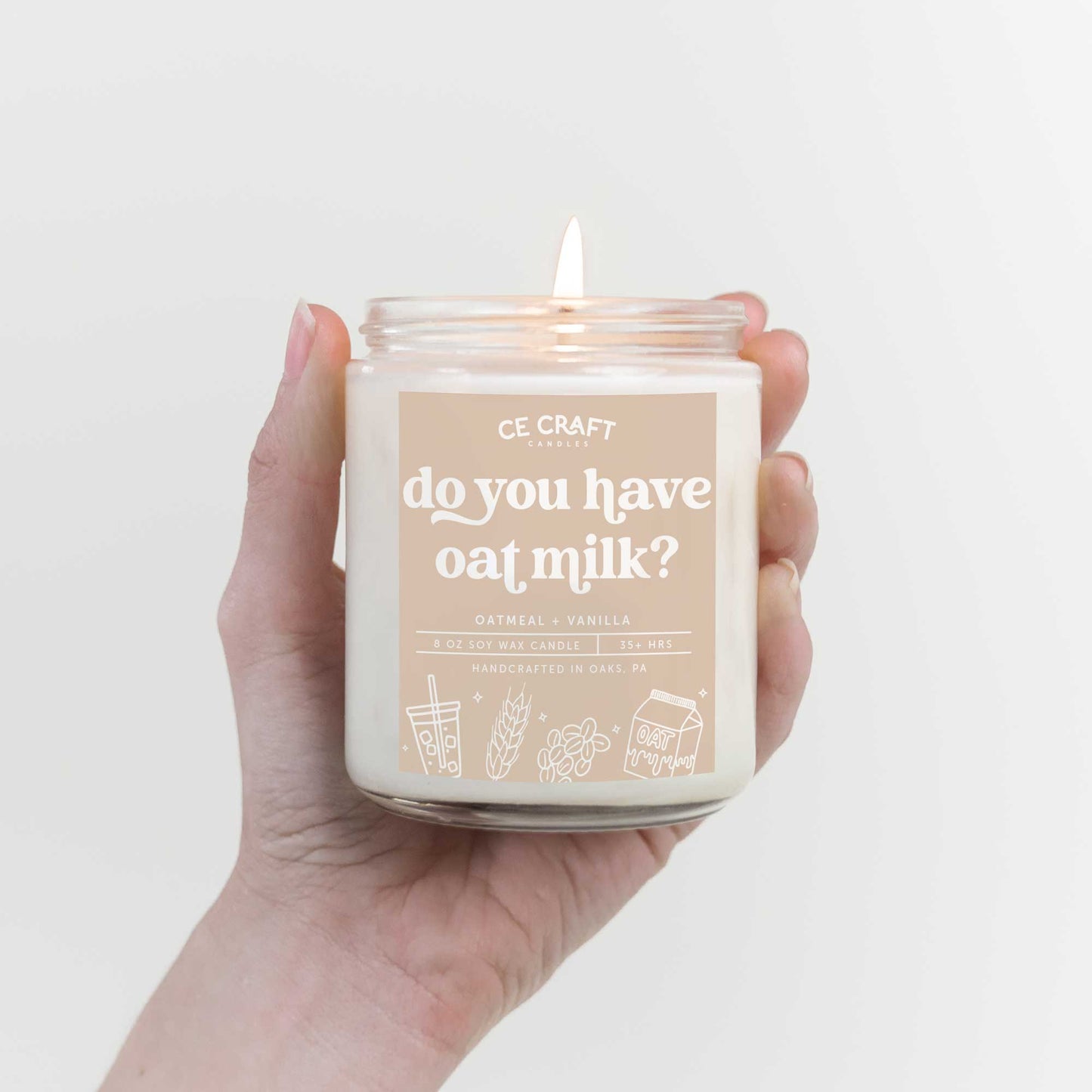 Do You Have Oat Milk Candle Candle CE Craft