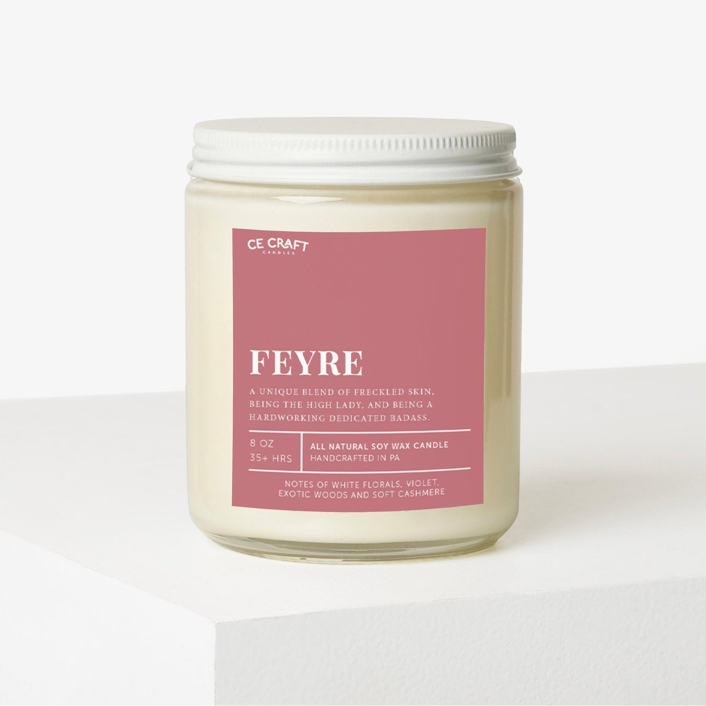Feyre Scented Soy Wax Candle C & E Craft Co