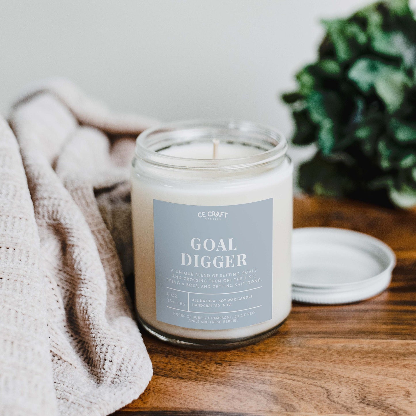Goal Digger Candle C & E Craft Co