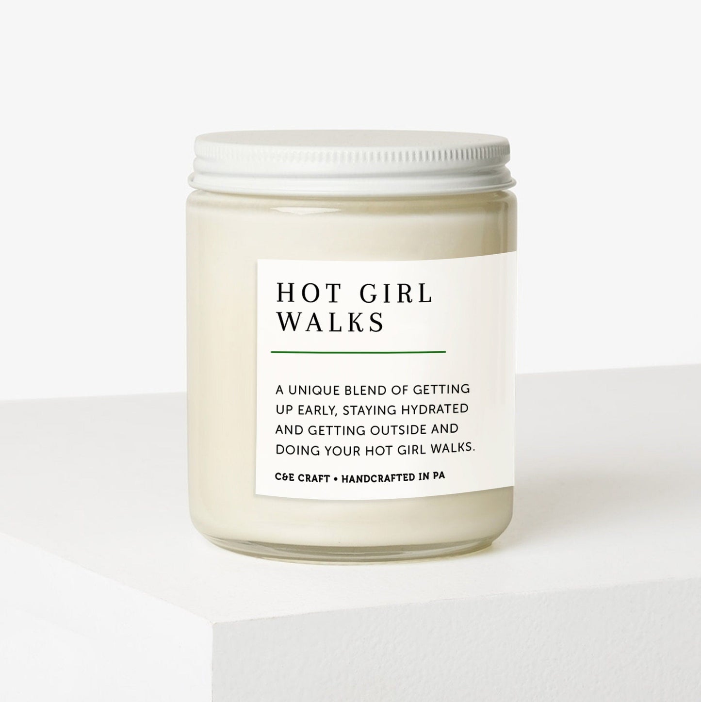 Hot Girl Walks Scented Candle C & E Craft Co