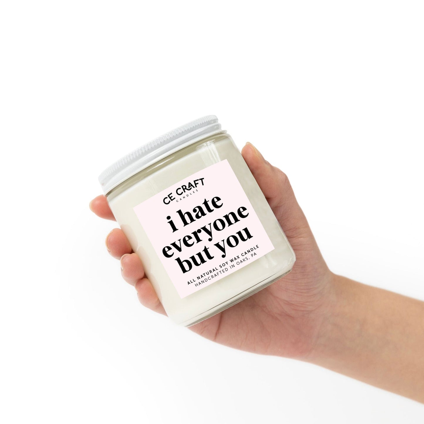 I Hate Everyone but You Candle Candles CE Craft