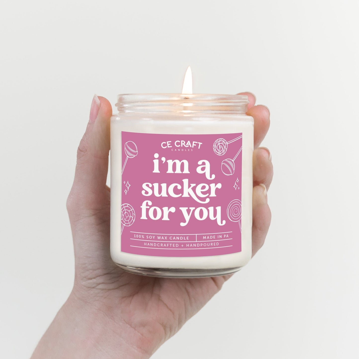 I'm a Sucker For You Candle Candles CE Craft