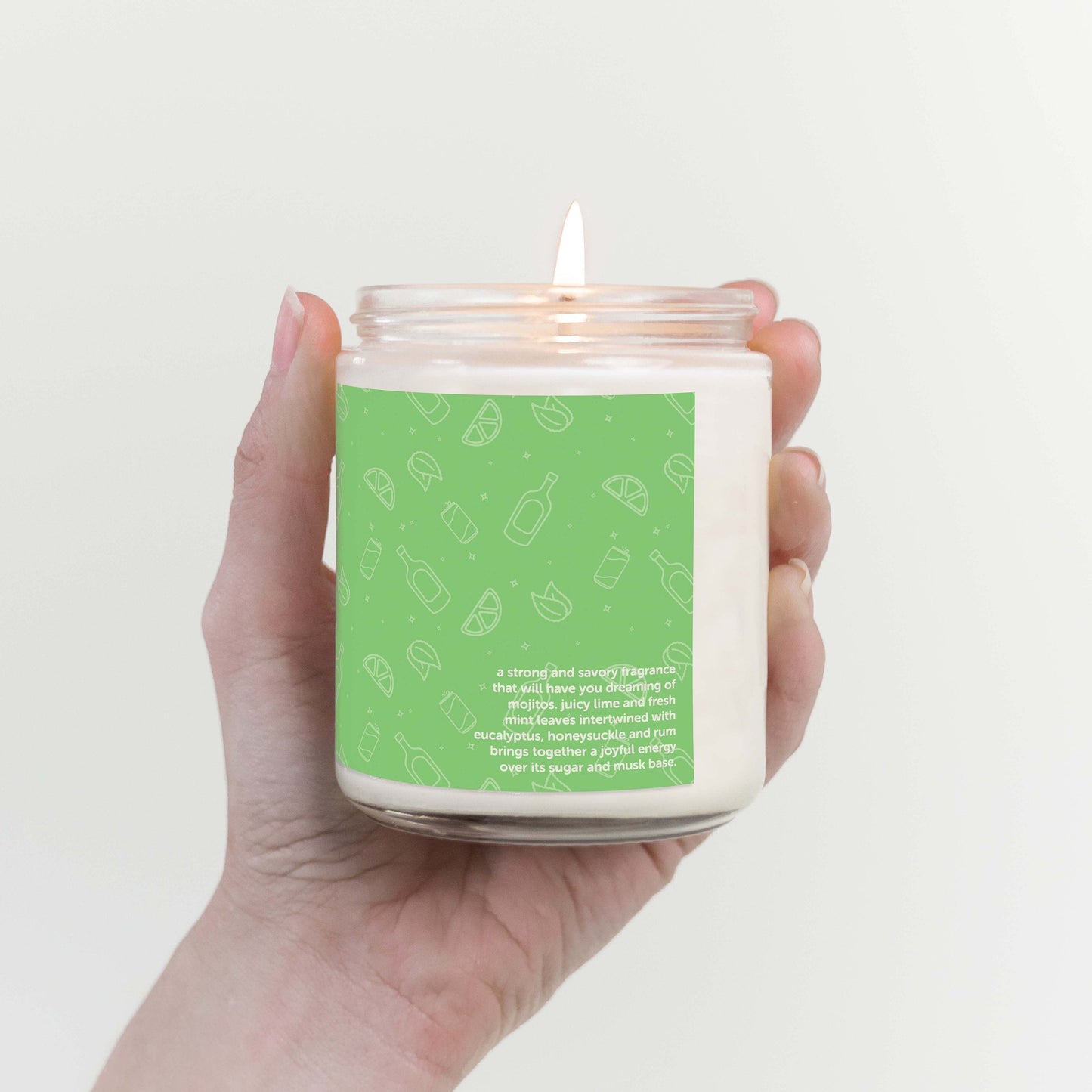 Mojito Cocktail Scented Candle C & E Craft Co