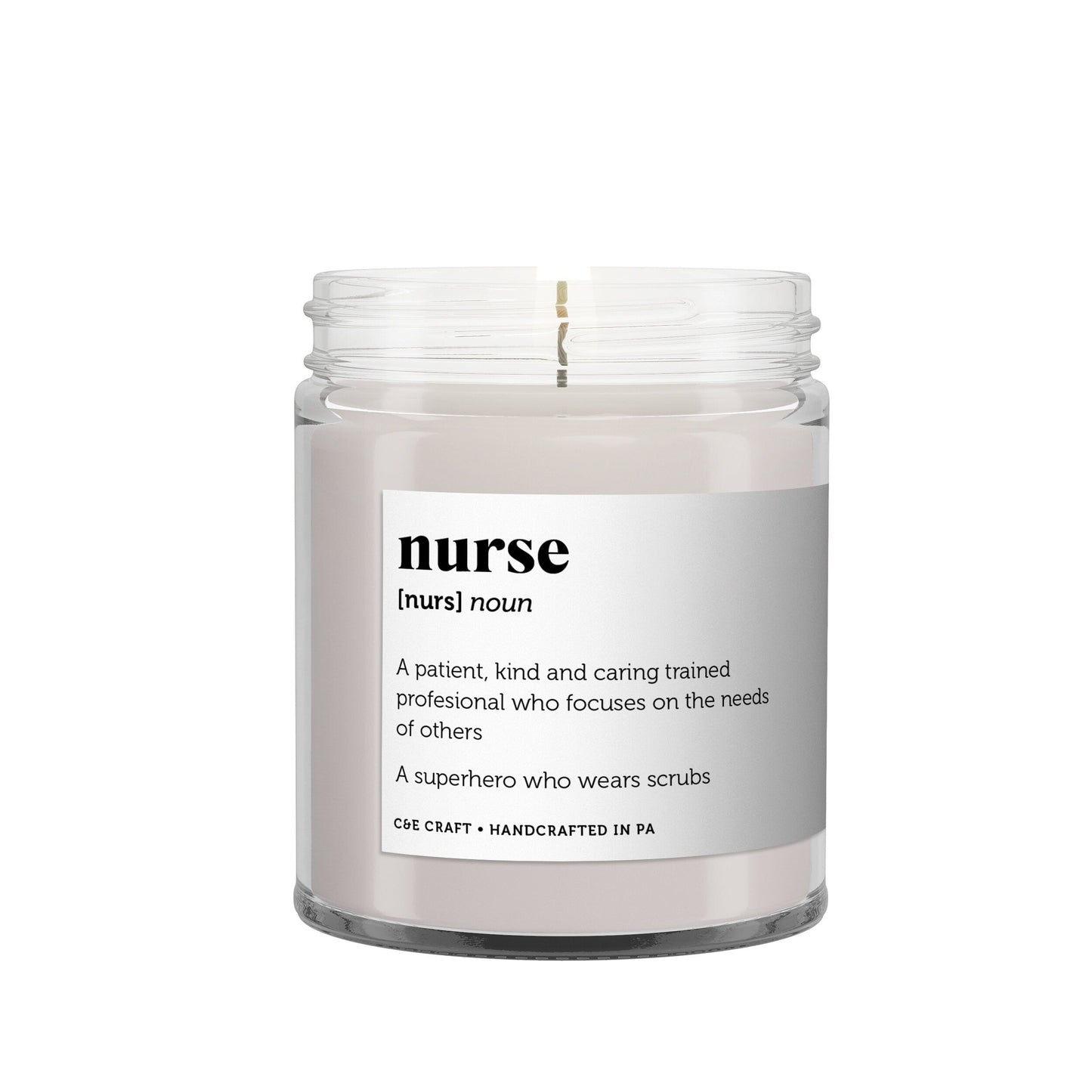 Nurse Defintion Candle C & E Craft Co
