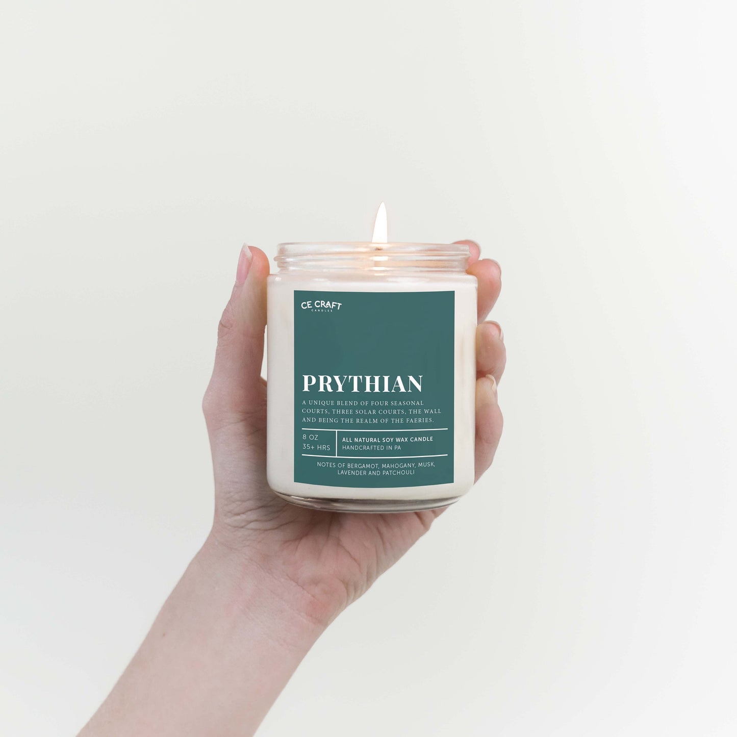 Prythian Scented Soy Wax Candle C & E Craft Co