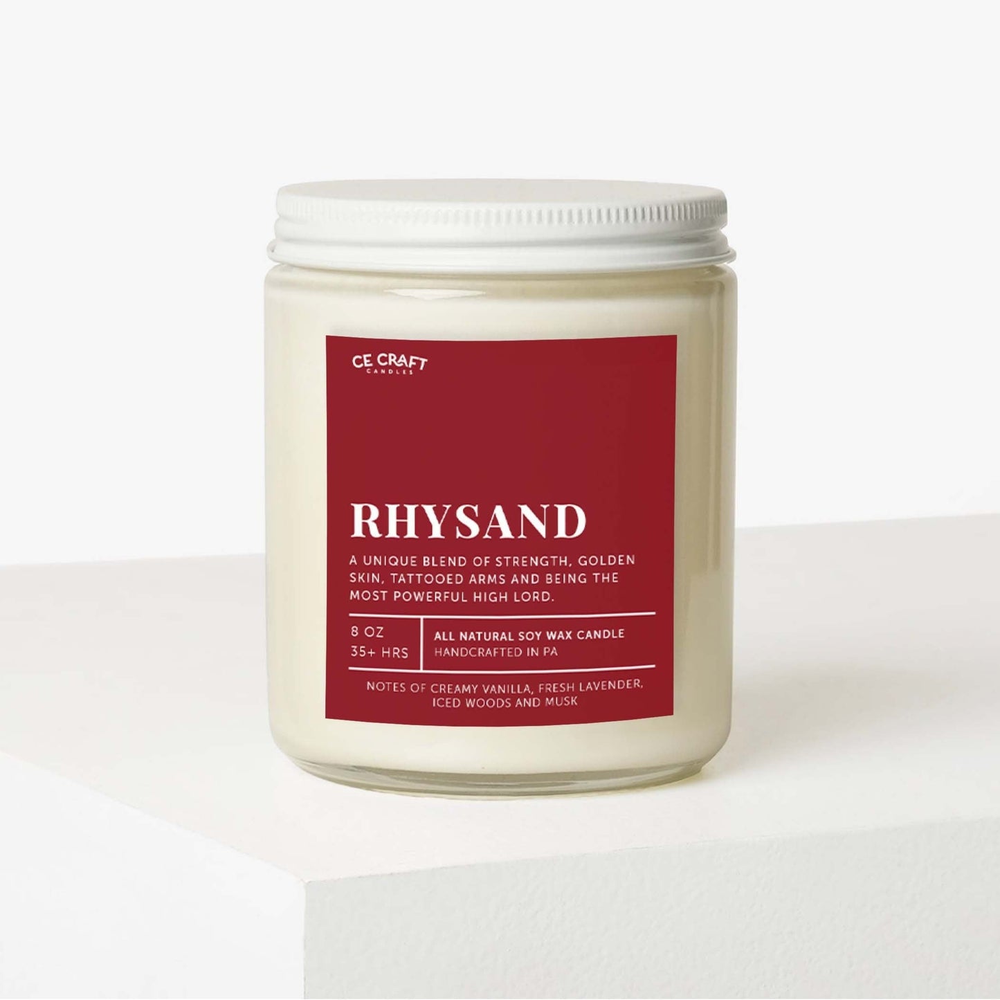 Rhysand Scented Soy Wax Candle - A Court of Thrones and Roses Inspired Candle C & E Craft Co