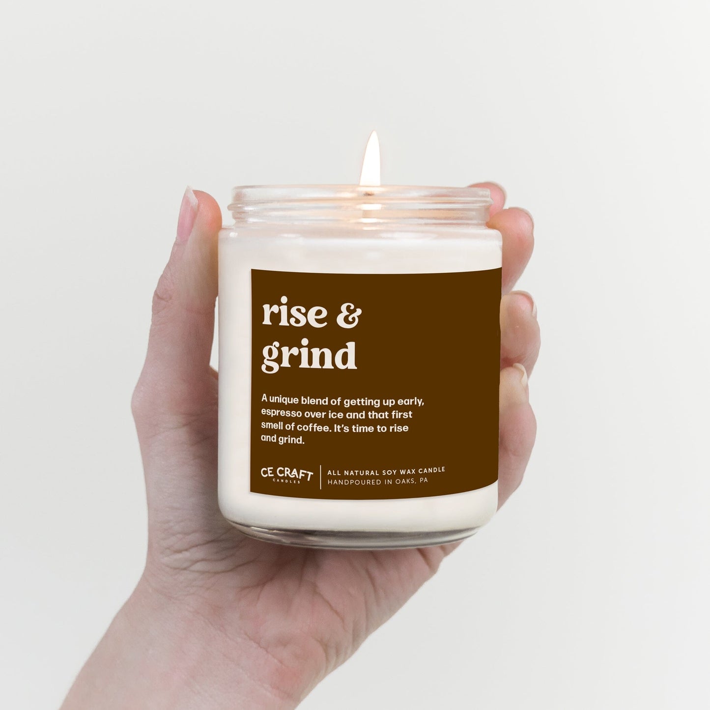 Rise and Grind Candle Candles CE Craft