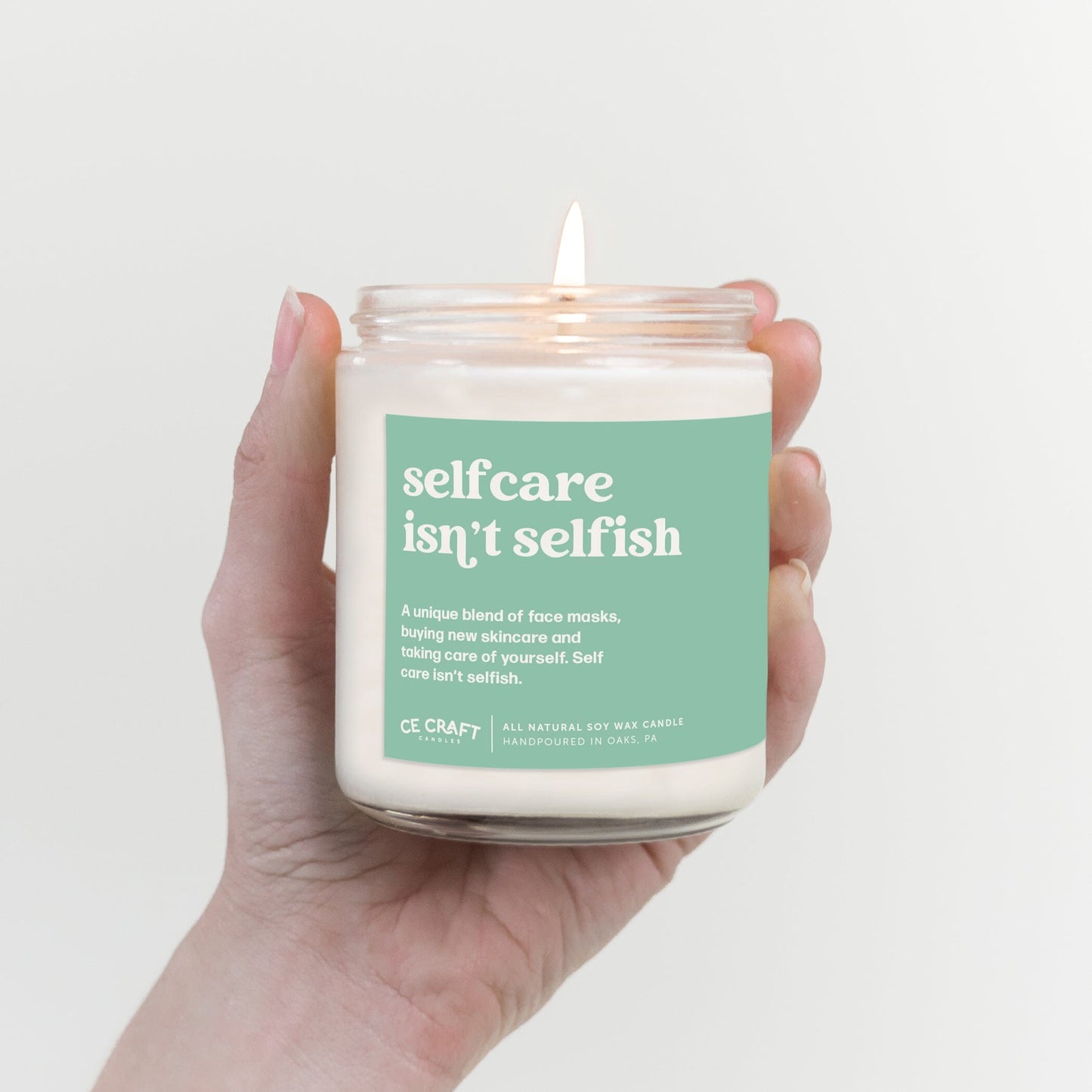 Selfcare Isn't Selfish Candle Candles CE Craft