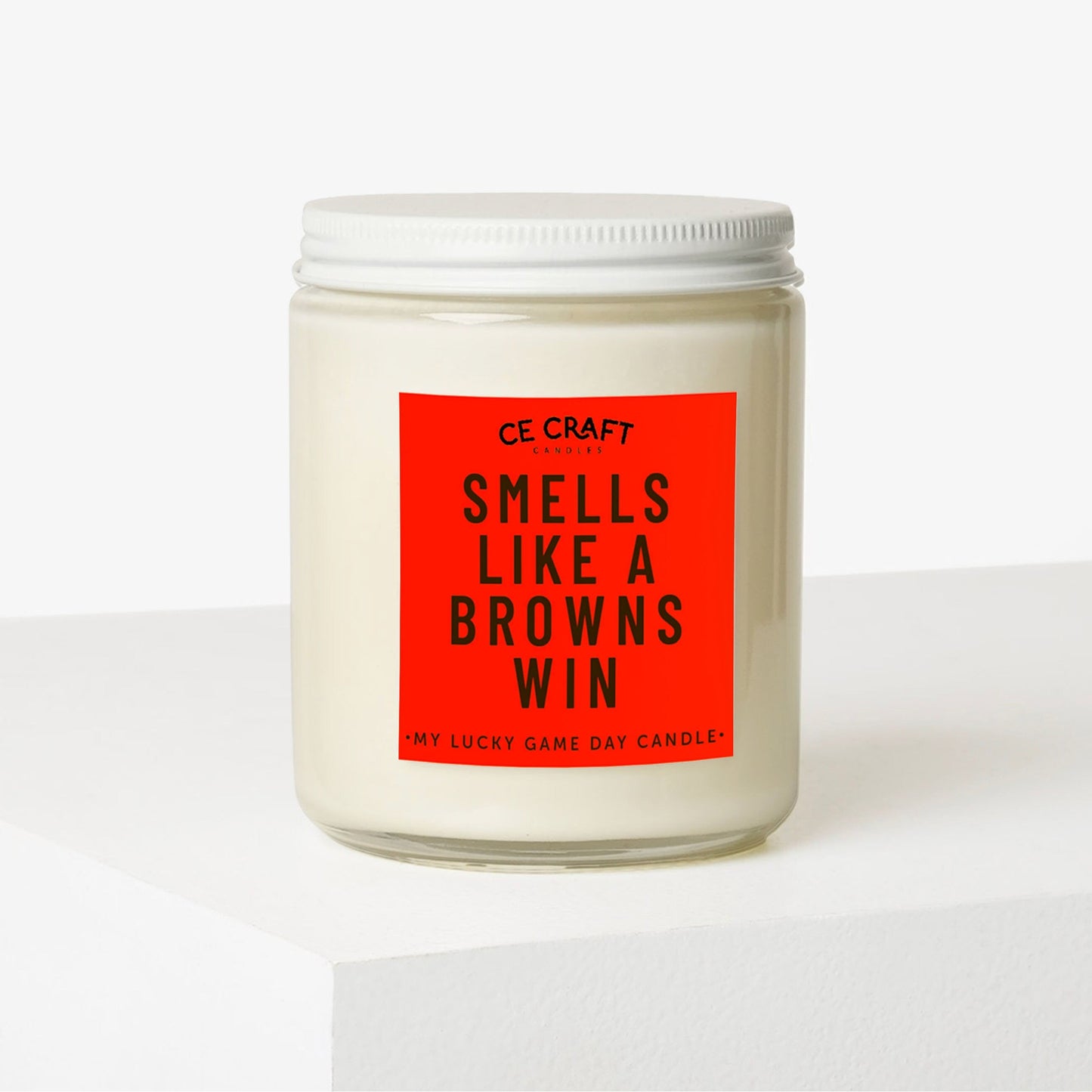 Smells Like a Browns Win Scented Candle C & E Craft Co