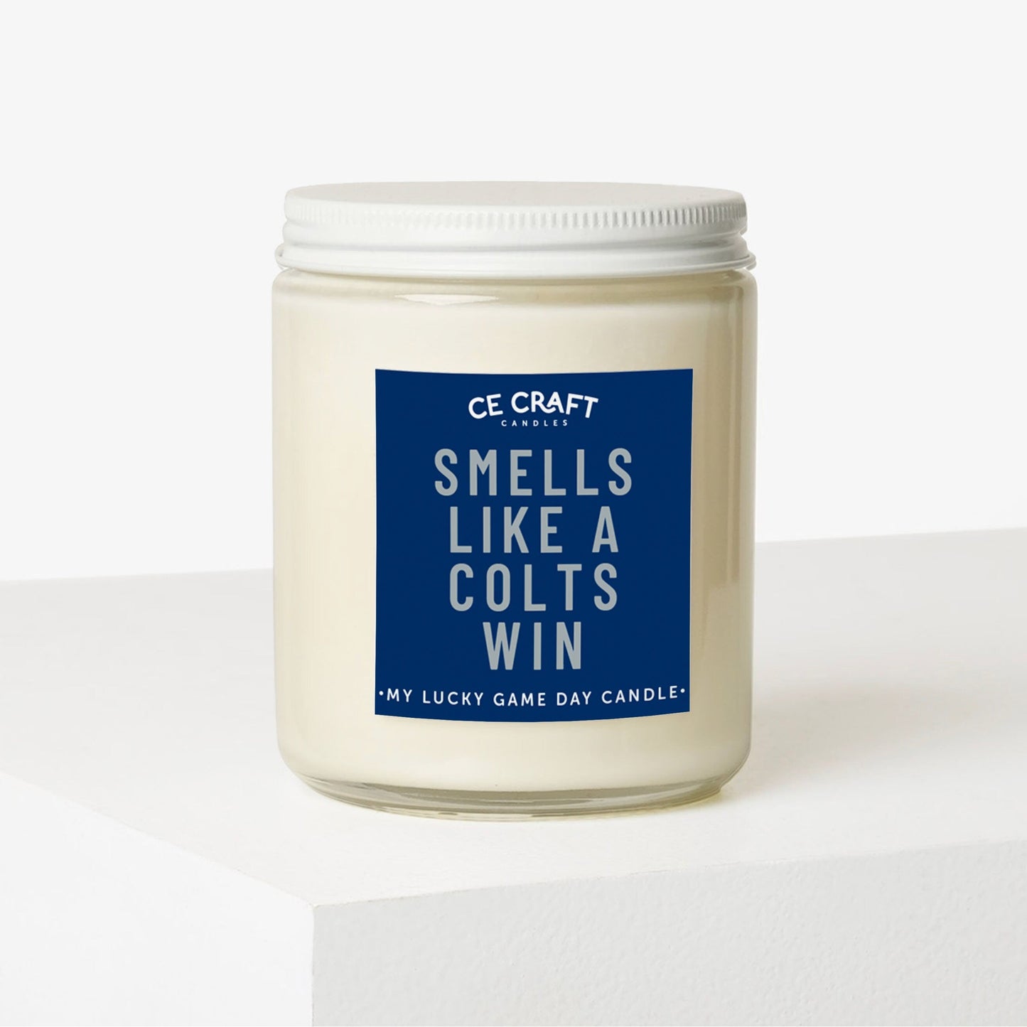 Smells Like a Colts Win Scented Candle C & E Craft Co
