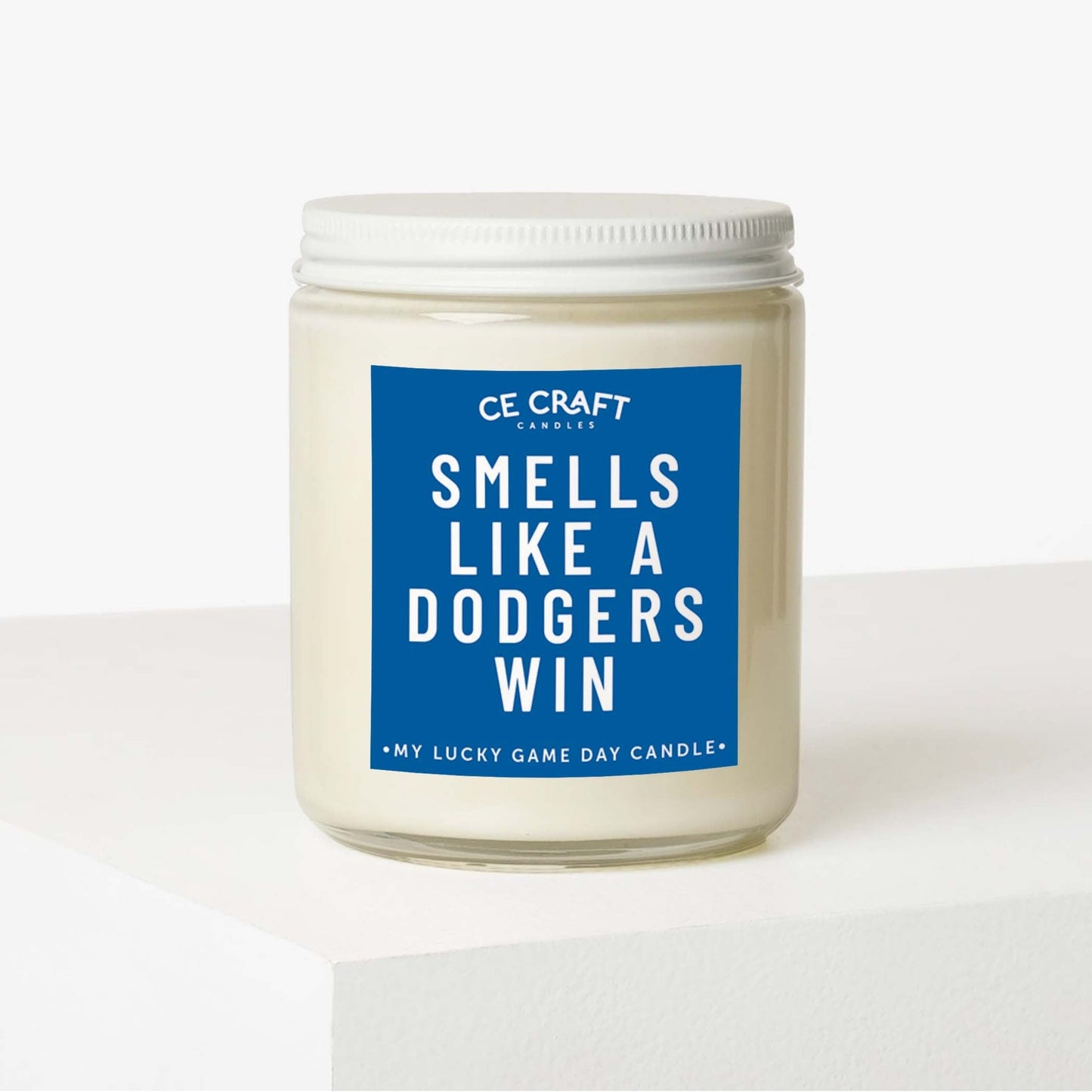 Smells Like A Dodgers Win Scented Candle C & E Craft Co
