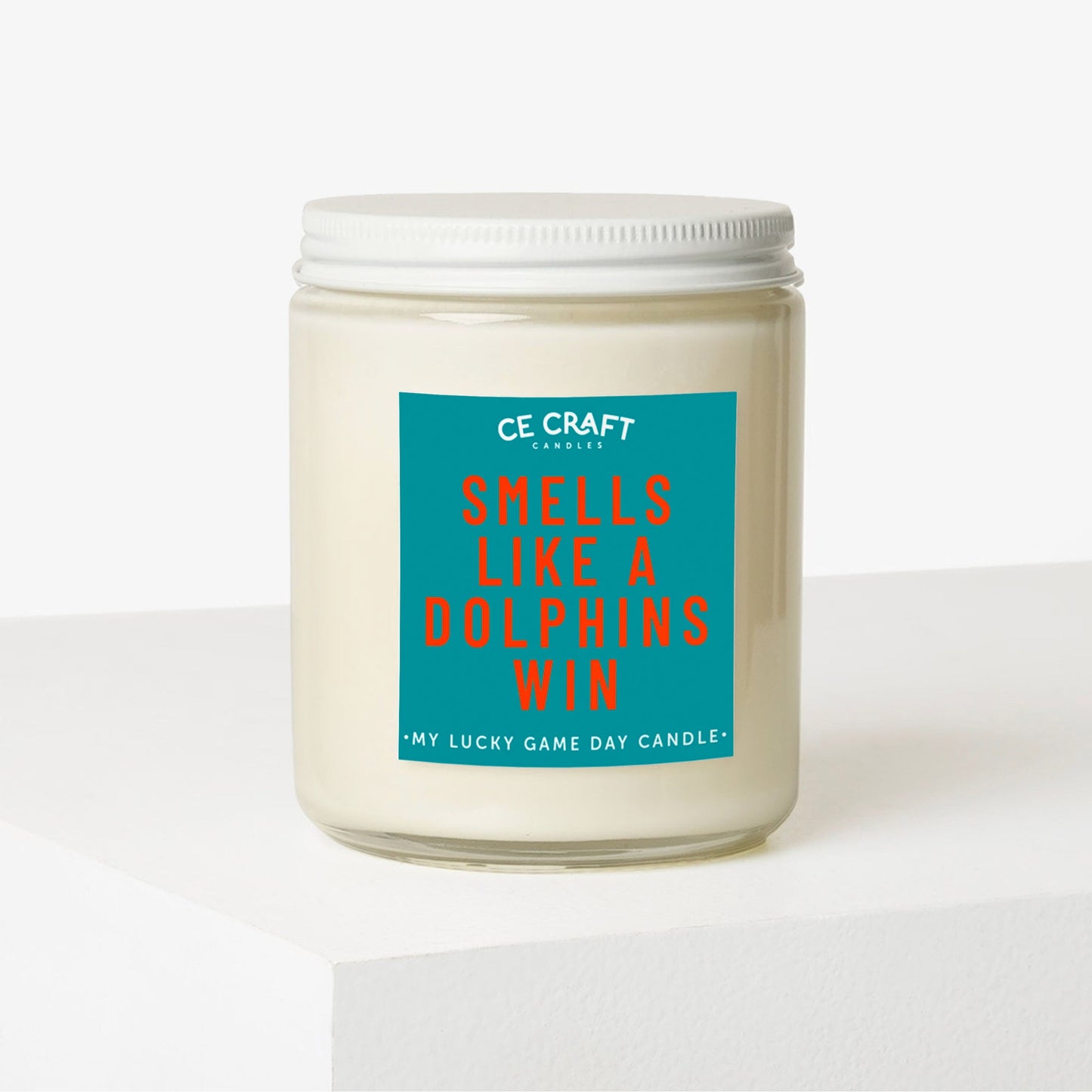 Smells Like a Dolphins Win Scented Candle C & E Craft Co