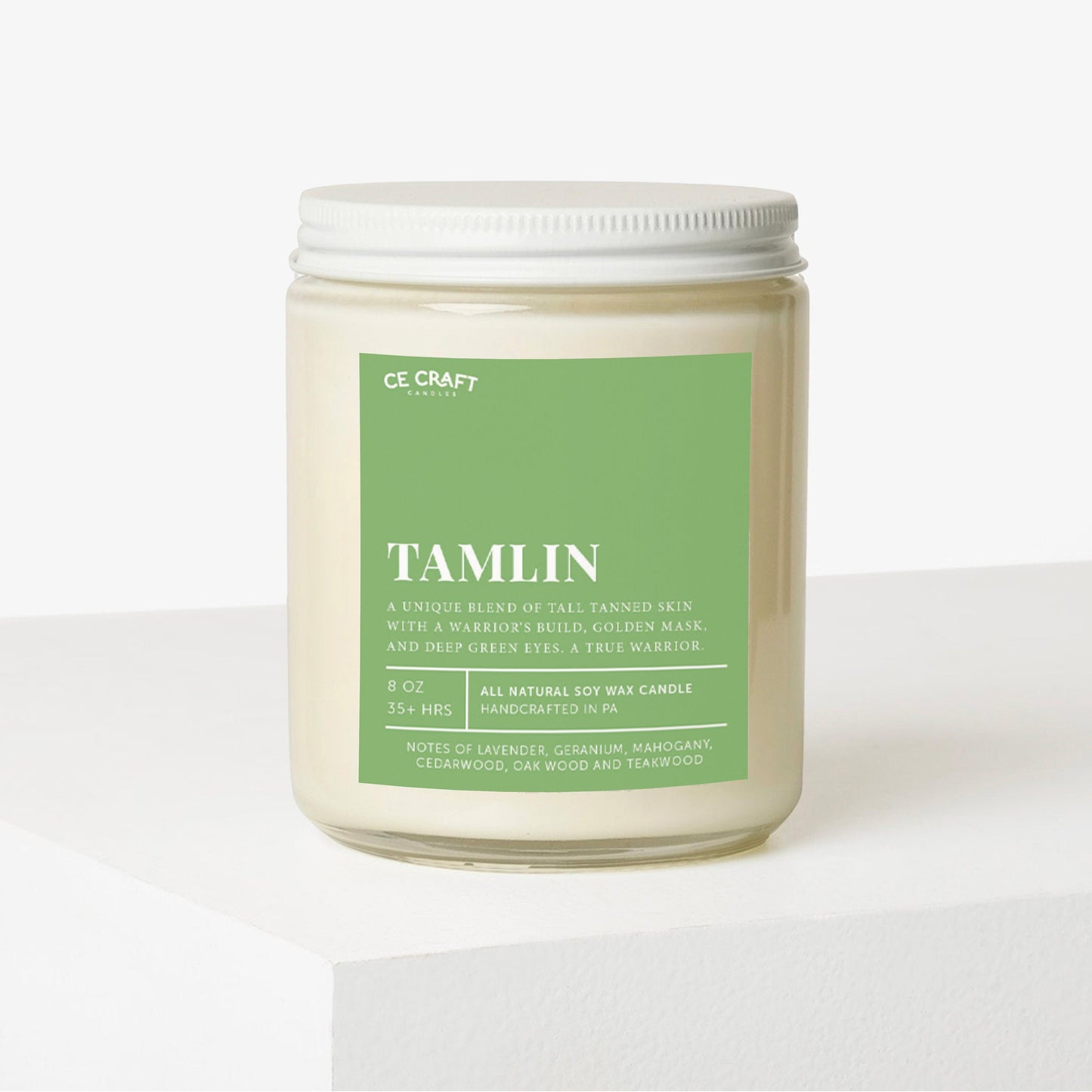 Tamlin Scented Soy Wax Candle C & E Craft Co