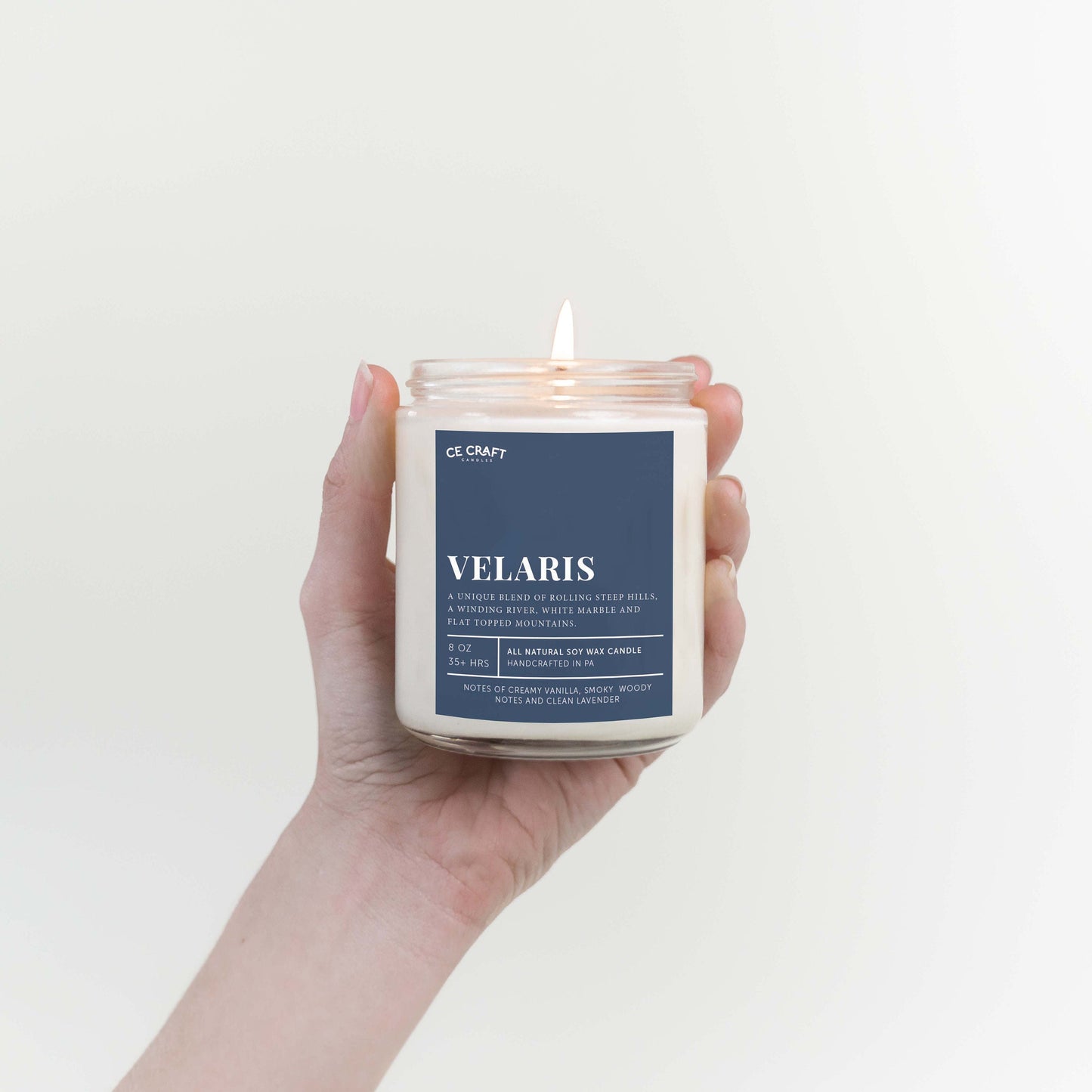 Velaris Scented Soy Wax Candle C & E Craft Co