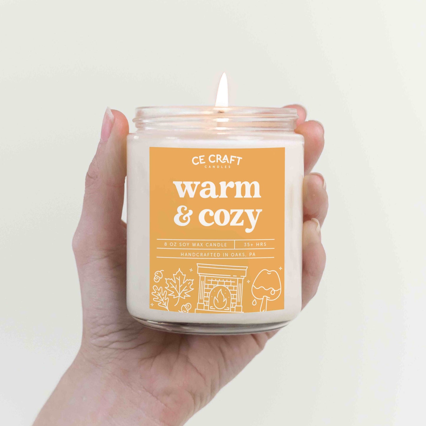 Warm and Cozy Scented Candle Candles CE Craft