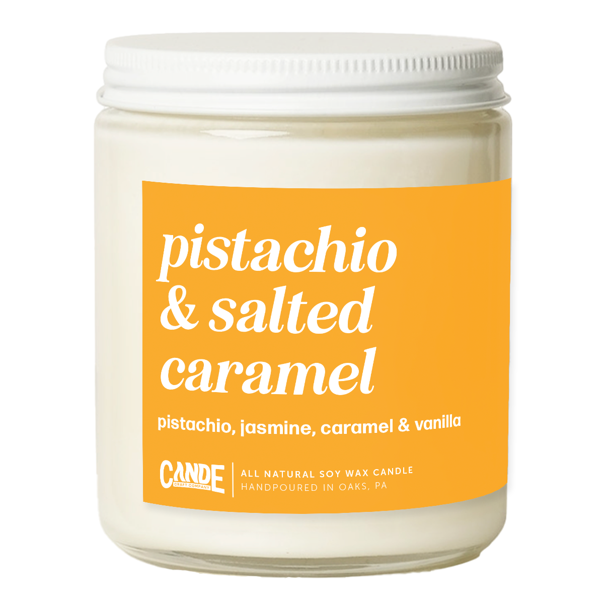 Pistachio & Salted Caramel Candle