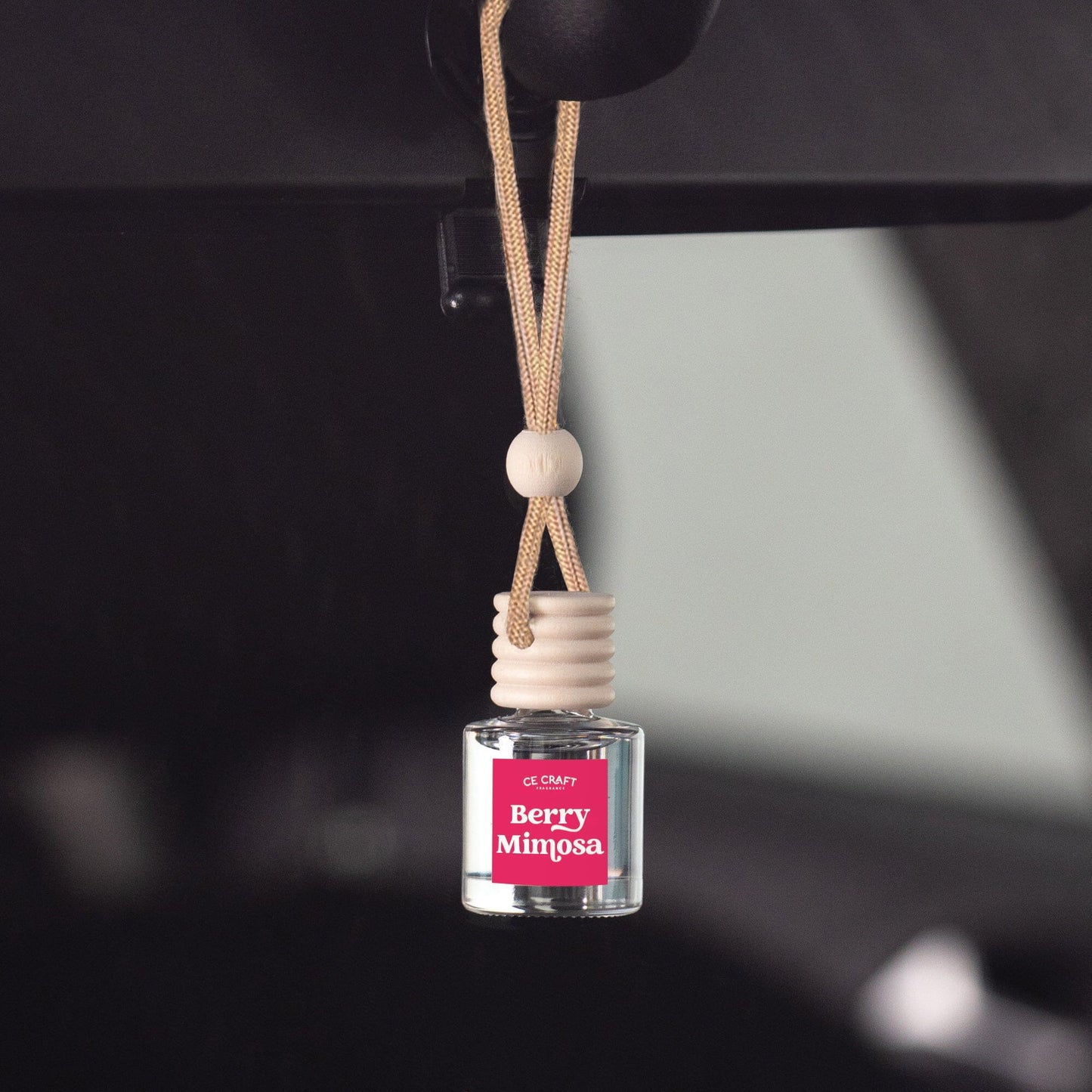 Scented Car Freshener - Car Air Freshener Diffuser - Last 60+ Days Vehicle Air Fresheners CE Craft Berry Mimosa 