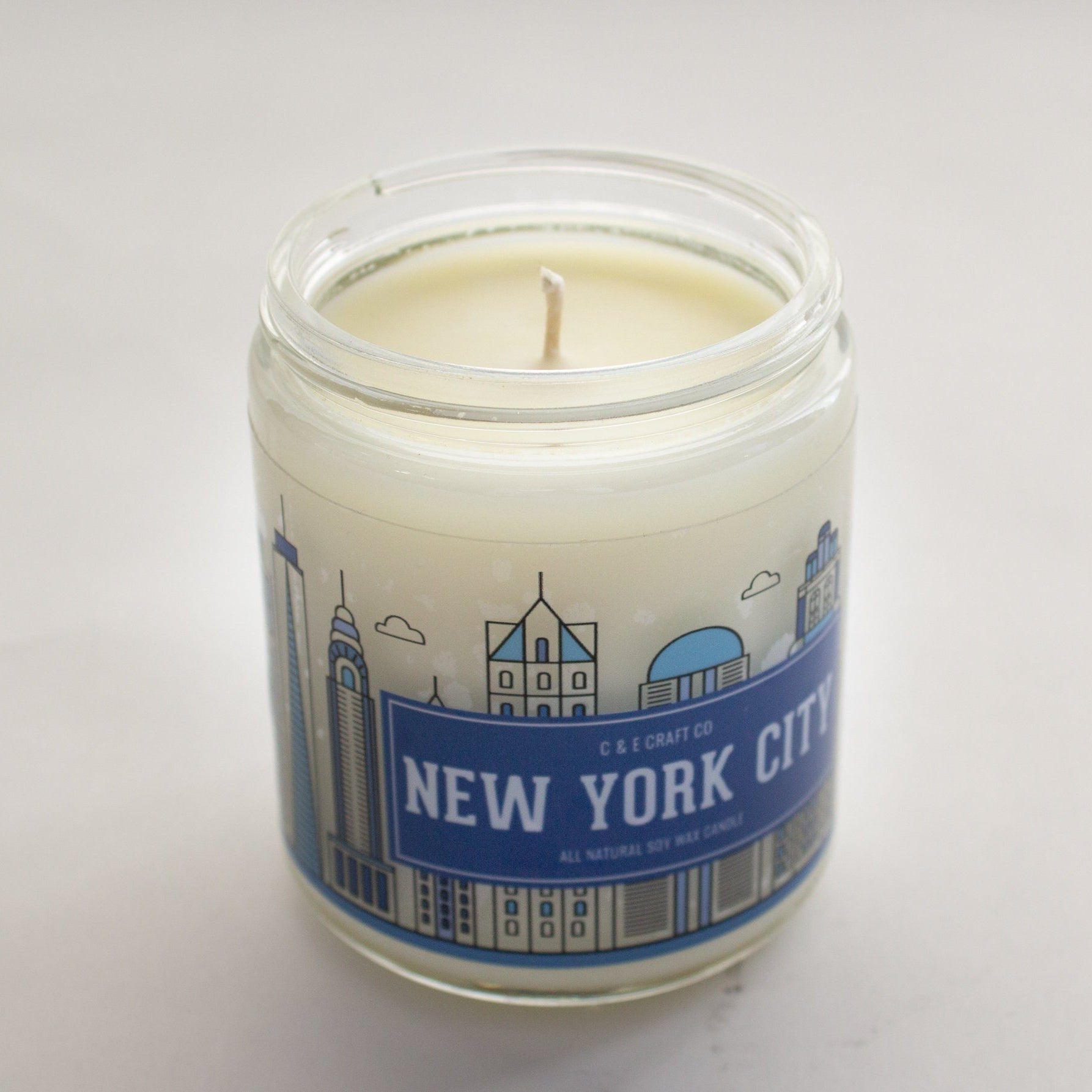 C&E - New York City Skyline - Soy Wax Candle - New York City Gift C & E Craft Co 