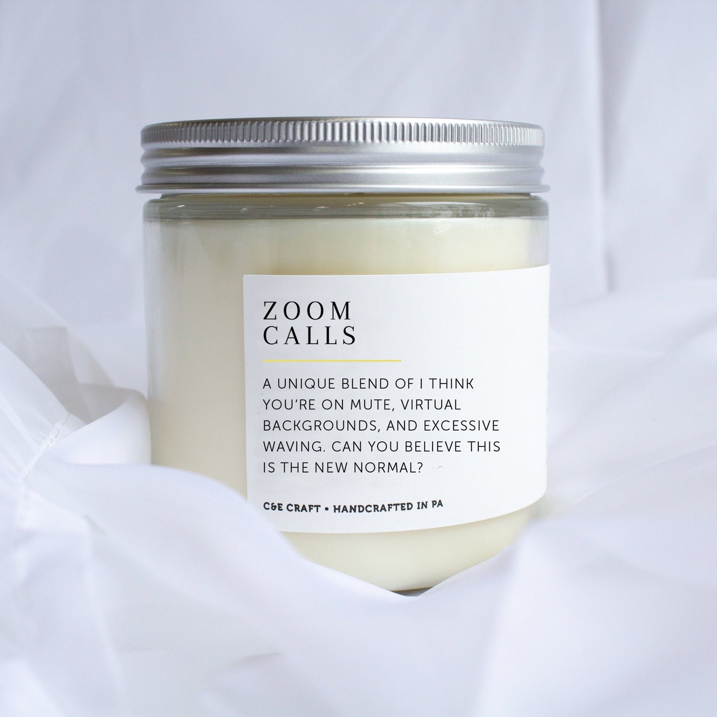 C&E - Zoom Calls Soy Wax Candle - Scented Candle - Gift for Her C & E Craft Co 
