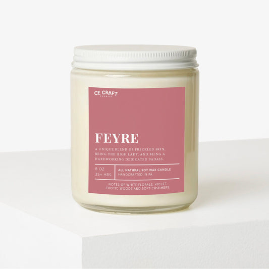 Feyre Scented Soy Wax Candle C & E Craft Co 
