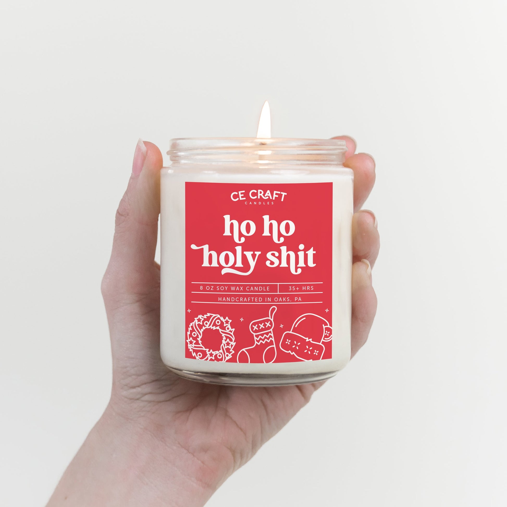 Ho Ho Holy Shit Scented Candle Candles CE Craft 