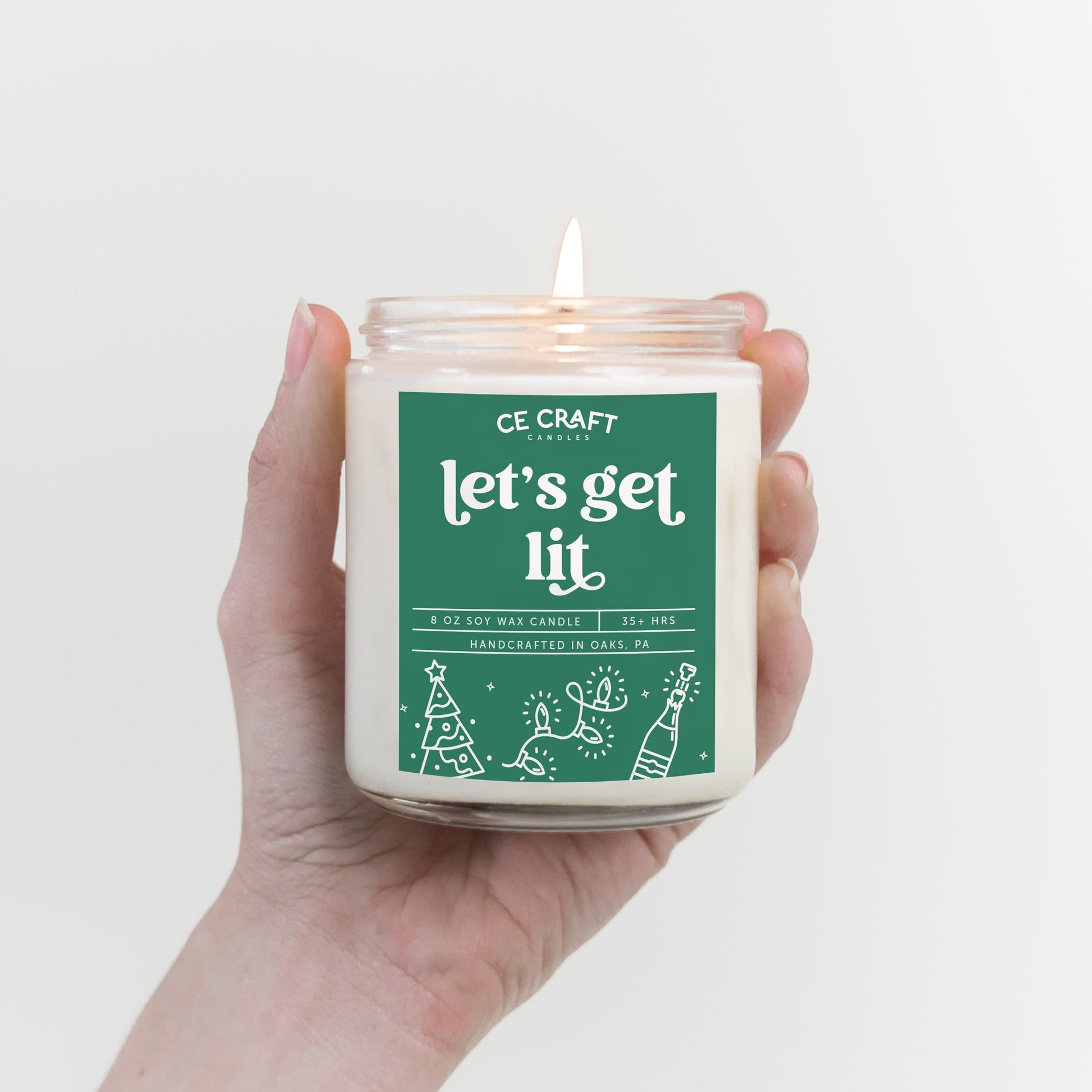Let's Get Lit Scented Candle Candles CE Craft 