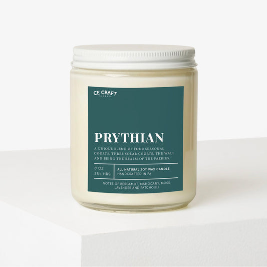 Prythian Scented Soy Wax Candle C & E Craft Co 