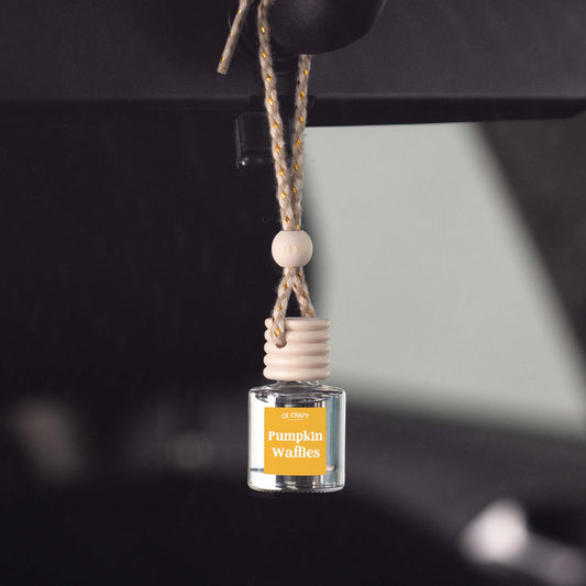 Pumpkin Waffles Scented Car Diffuser | Hanging Car Air Freshener Candles CE Craft 