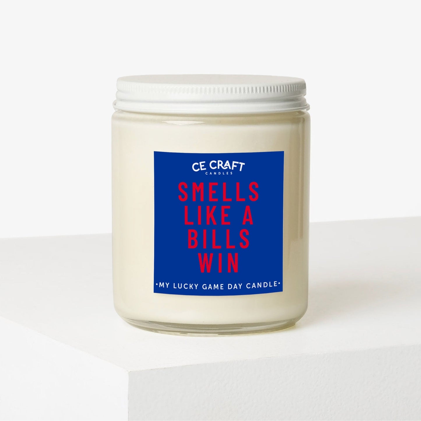 Smells Like a Bills Win Scented Candle C & E Craft Co 